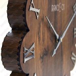 ساعت دیواری کلاسیک چوبی گل